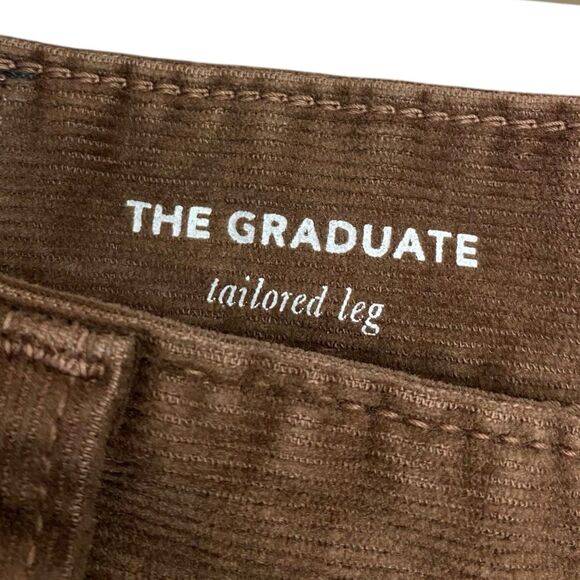 AG Adriano Goldschmied Graduate Pants Mens 32x34 Brown Corduroy USA Preppy NEW - Picture 4 of 10